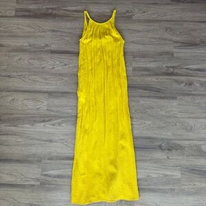 Universal Thread Yellow Sleeveless Maxi Dress Size Small